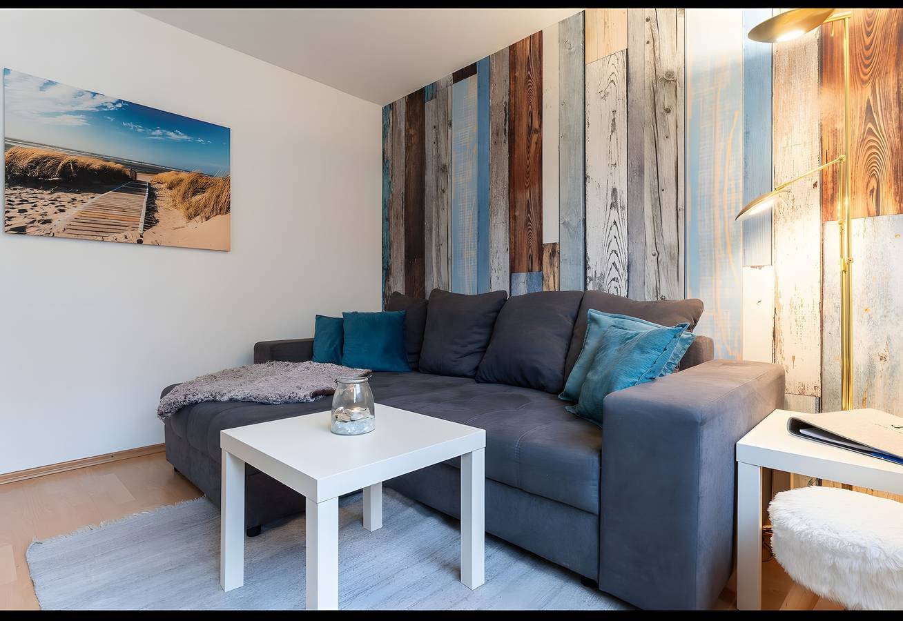 Ganze Wohnung, Ferienwohnung 'Malia', Gemeinschaftsterrasse und Wi-Fi in Büsum, Dithmarschen