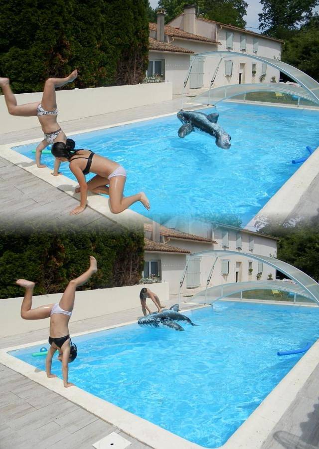 Location de vacances pour 4 personnes, avec piscine ainsi que jardin et vue dans Val-du-Mignon - 3