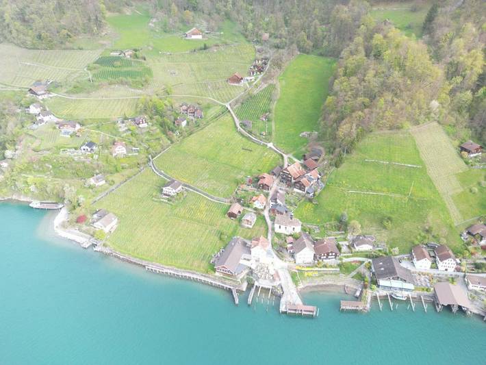 Hostel für 2 Personen, mit Garten und Seeblick sowie Ausblick in Quinten