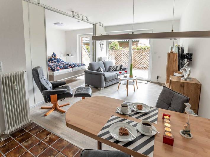 Ferienwohnung für 3 Personen, mit Terrasse