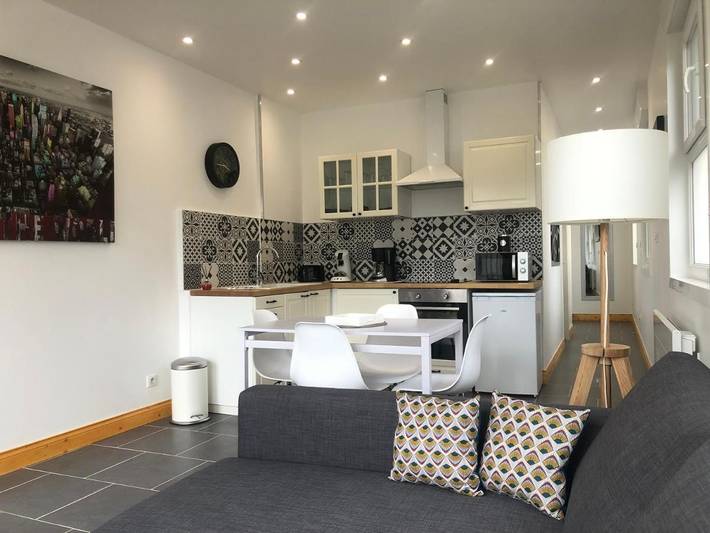 Gîte pour 2 personnes, avec Terrasse ainsi que Jardin et Vue à Isbergues