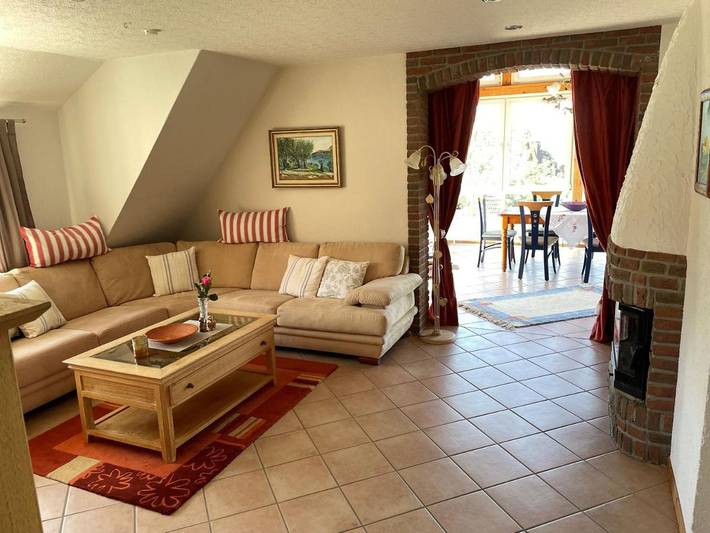 Ferienwohnung für 5 Personen, mit Balkon und Terrasse sowie Ausblick in Bad Gandersheim