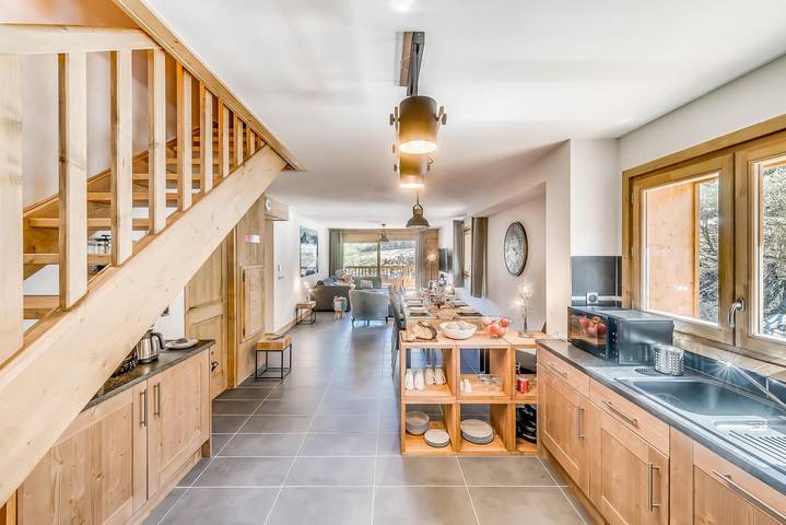 Appartement de vacances pour 8 personnes, avec balcon et sauna à Tignes