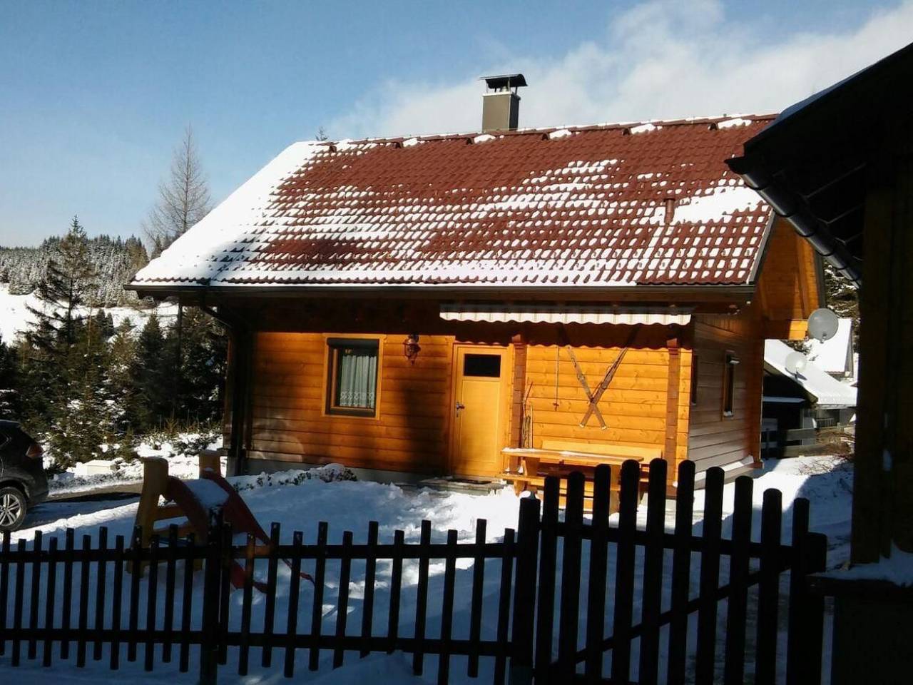 Holzhaus Klippitzblickhütte in Bad Sankt Leonhard im Lavanttal, Lavanttaler Alpen