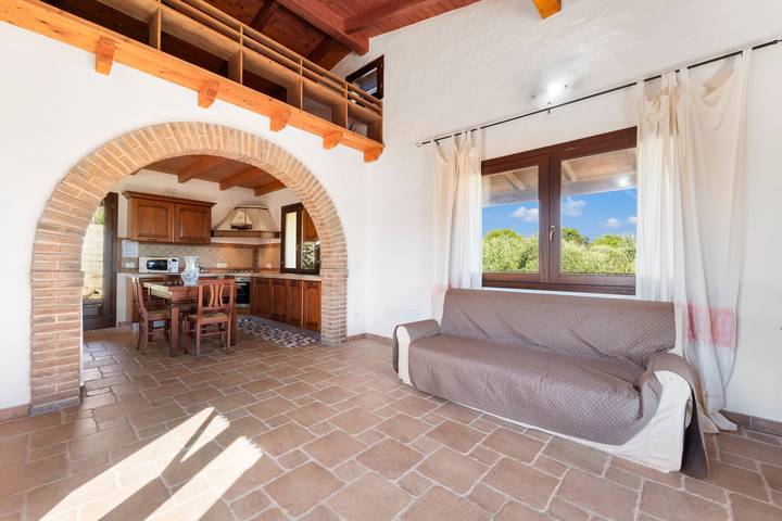 Villa “Is Sorrisi” with private veranda two km from the sea in Gonnesa, Iglesiente