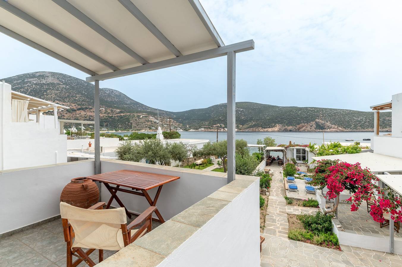 Estudio entero, Estudio 'Sifnos 2' con vistas al mar, Wi-Fi y aire acondicionado in Playa de Vathi, Cícladas