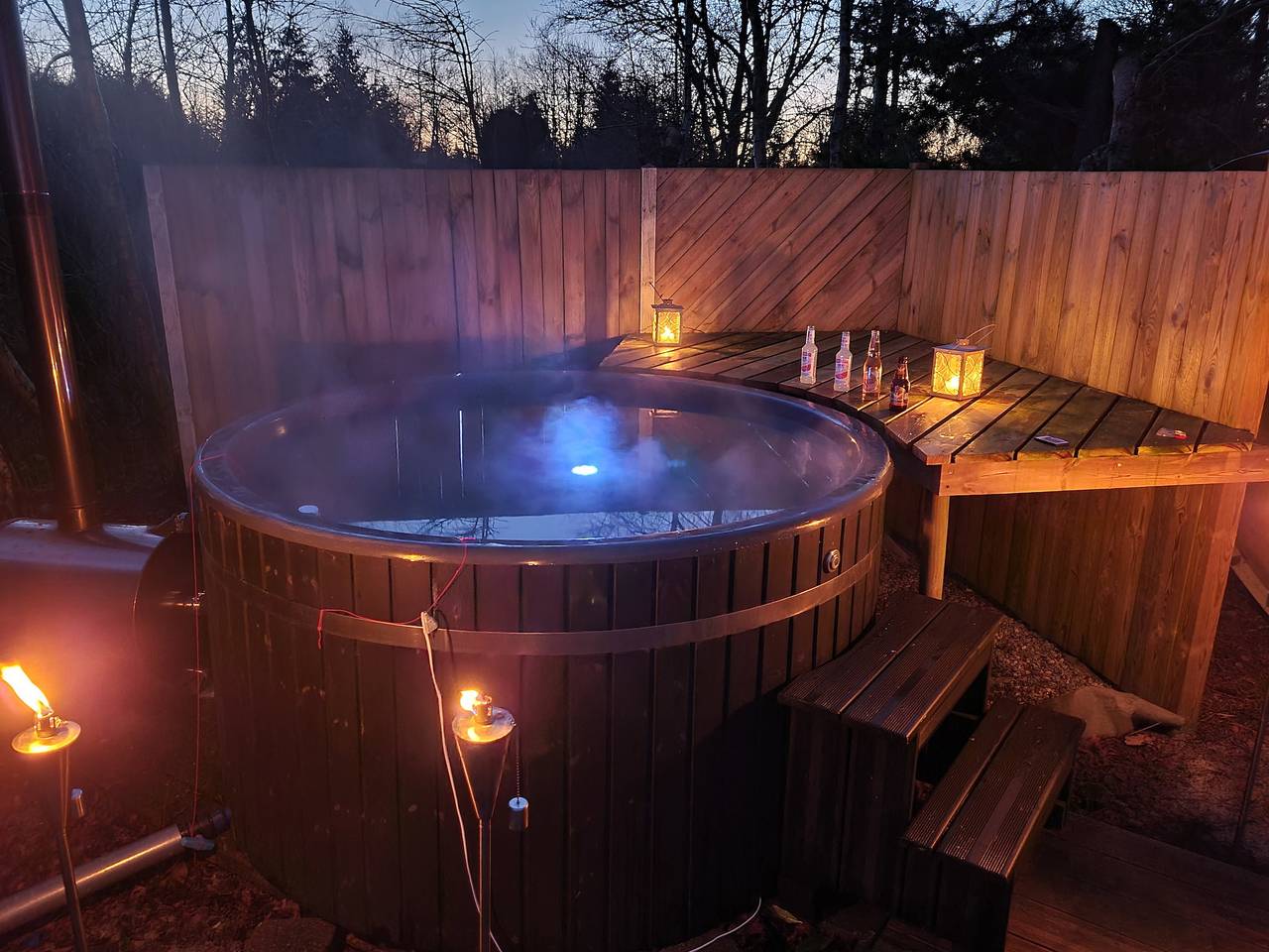 Lovely holiday home with spa and hot tub outside  in Hou, Aalborgregionen