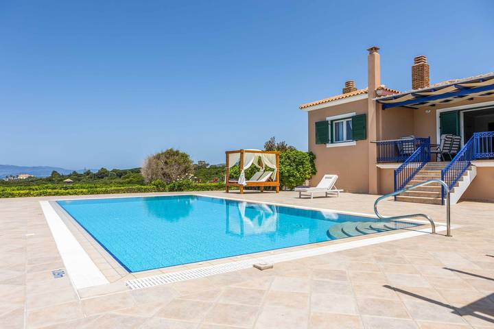 Villa για 12 άτομα, με Ταράτσα και Κήπο καθώς και Πισίνα στην Κεφαλονιά