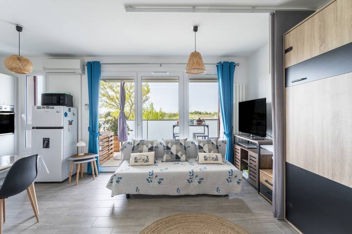 Studio für 4 Personen, mit Seeblick und Balkon, kinderfreundlich in Vaucluse - 3