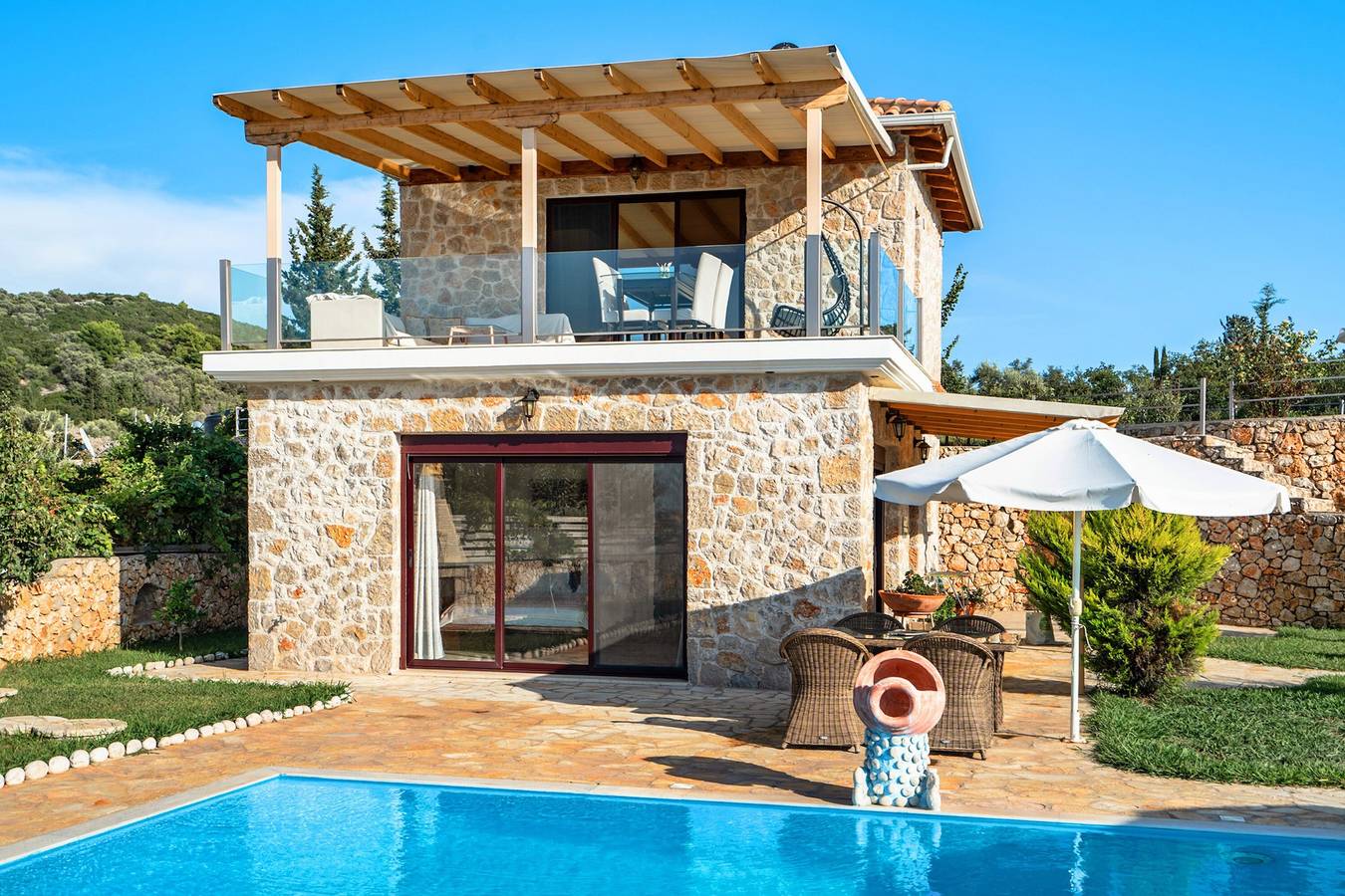"Villa Natalia" with Sea View, Private Pool & Wi-Fi in Greece