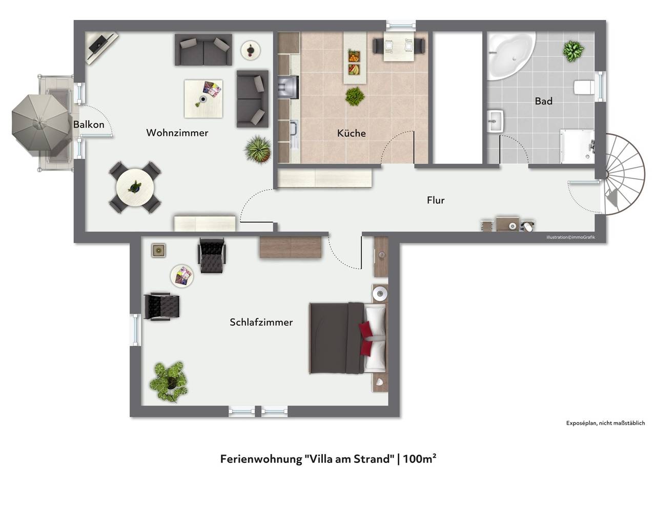 Ganze Ferienwohnung, Ferienwohnung "Villa am Strand" am Schweriner See in Schwerin, Schweriner See