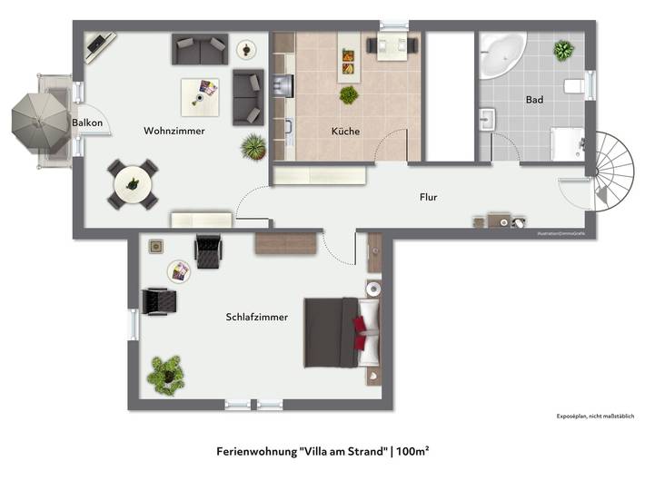 Ganze Ferienwohnung, Ferienwohnung "Villa am Strand" am Schweriner See in Schwerin, Schweriner See