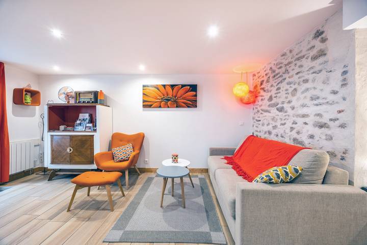 Casa de vacaciones 'Les Glycines 1' con terraza privada, balcón y Wi-Fi in Les Epesses, Valle del Loira