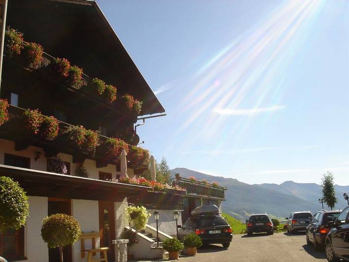 Ferienhaus, mit Terrasse und Garten sowie Ausblick