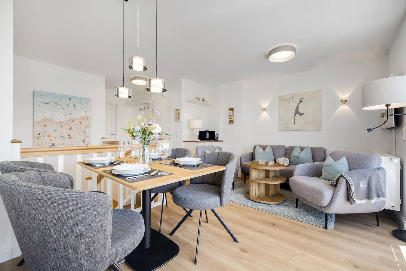 Ganze Wohnung, Neue und strandnahe 3-Zimmer-Ferienwohnung mit ca. 75 m², für bis zu 4 Personen in Nordfriesische Inseln (Schleswig-Holstein) (Schleswig-Holstein), Wenningstedt