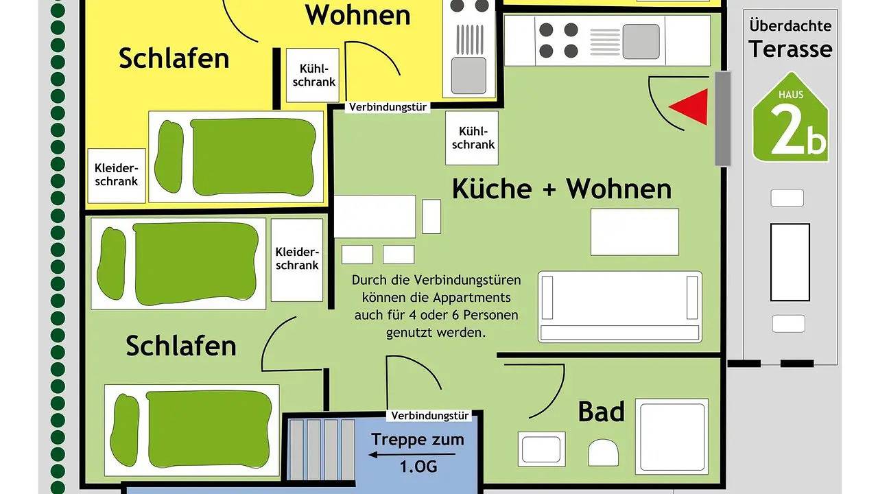 Ganze Ferienwohnung, Ferienwohnung für 3 Personen (32 m²) in Wettringen in Wettringen, Emsland
