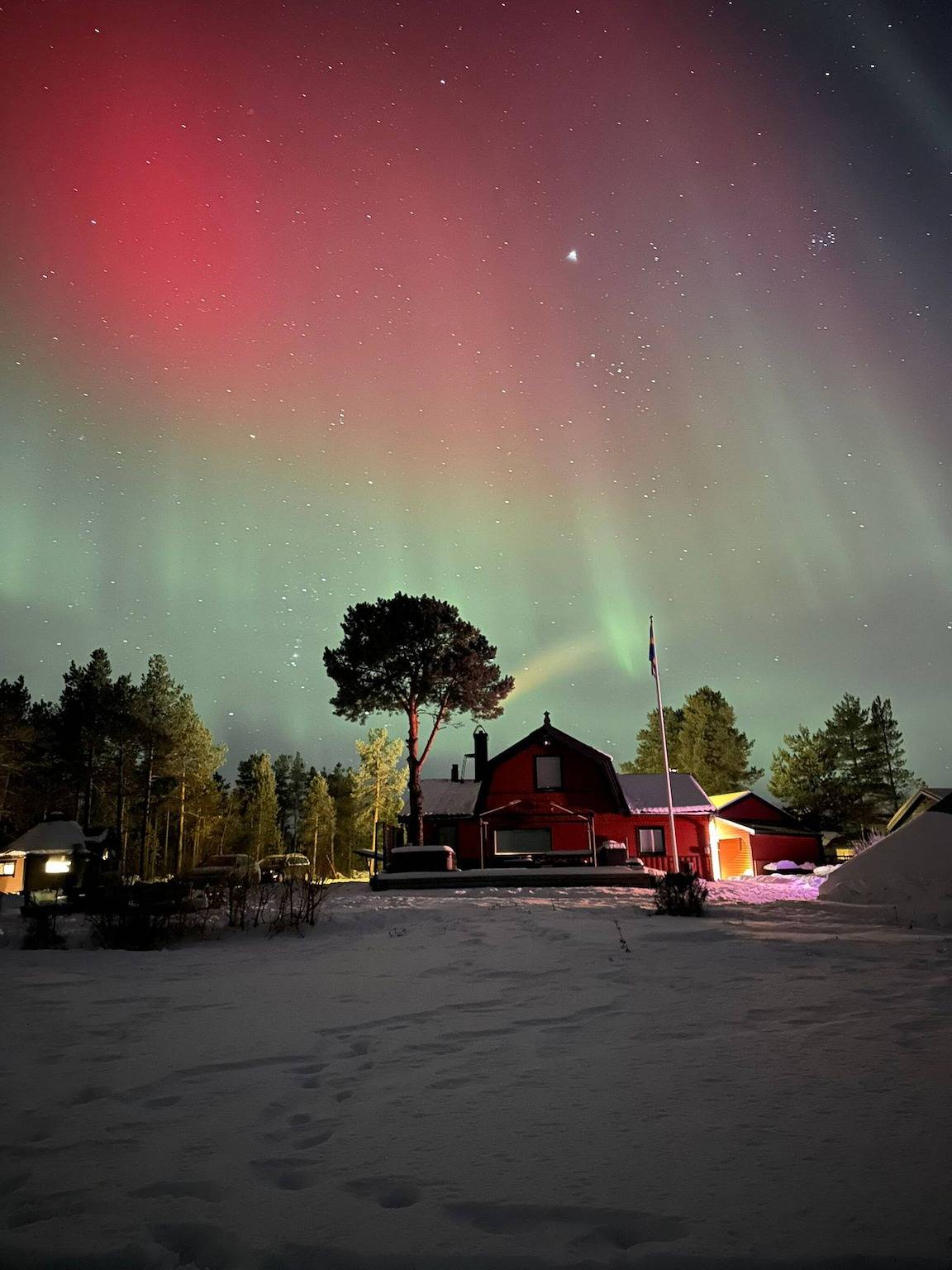 Campingplatz Caroli Villa Aurora in Kiruna, Lappland (Schweden)