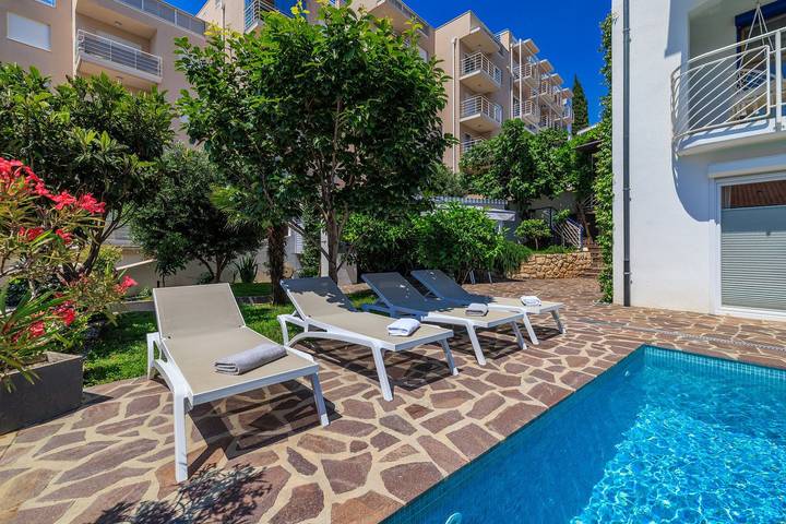 Ferienwohnung für 4 Personen, mit Balkon und Garten sowie Pool in Crikvenica - 4