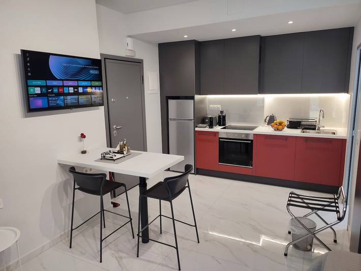 Geheel appartement, Vakantieappartement voor 4 personen met balkon in Rethymno (City), Rethymno en omgeving