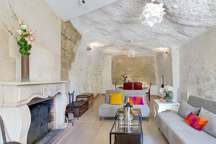 Maison de vacances pour 4 personnes, avec jardin à Rochecorbon