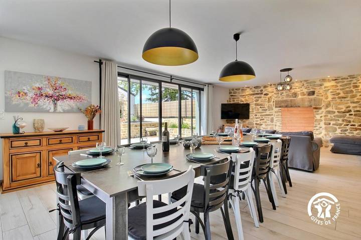 Gîte für 15 Personen, mit Garten und Pool sowie Terrasse in der Bretagne - 2