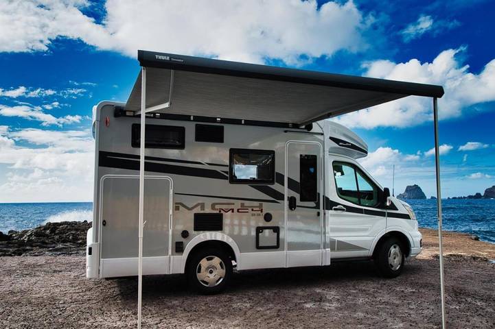 Camping für 3 Personen, mit Terrasse und Ausblick auf den Kanaren