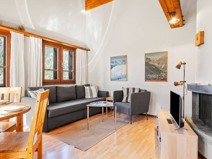 Ferienwohnung für 6 Personen, mit Garten und Balkon sowie Ausblick, mit Haustier in Ernen