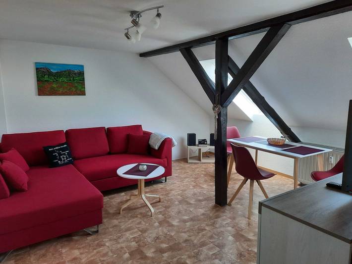 Ferienwohnung für 4 Personen, mit Ausblick in Blankenburg