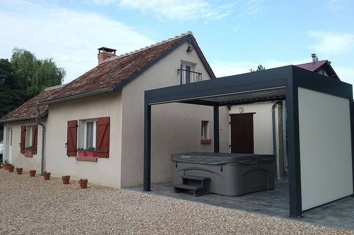 Gîte for two persons with jaccuzy in a quiet area between Chambord and Beauval in Mur-de-Sologne, Sologne