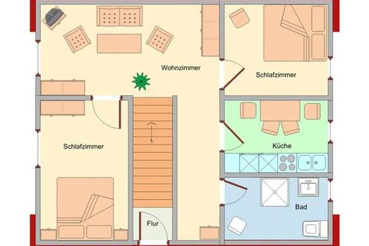 Ferienwohnung für 5 Personen, mit Garten in Ludorf - 3