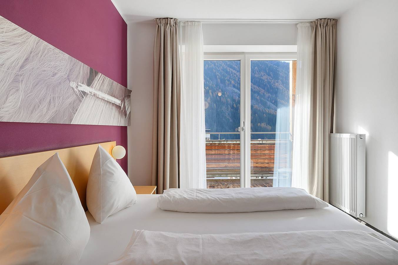 Room 'Kreativ Hotel Schweigl Dz 107' with Mountain View, Shared Pool and Wi-Fi in Santa Valburga d'Ultimo, Ulten