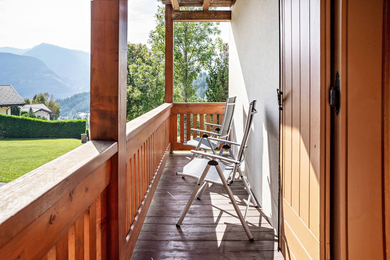 Ferienhaus 'Magda' mit Bergblick, privatem Garten und Balkon in Tesero, Fleimstaler Alpen