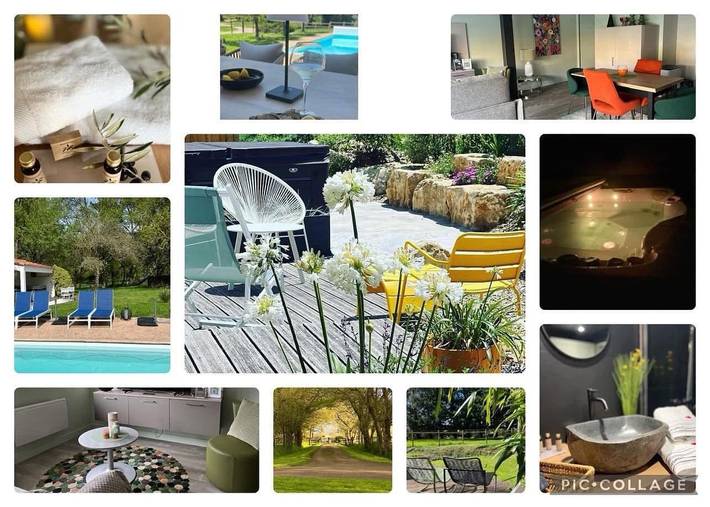 Gîte pour 4 personnes, avec terrasse et piscine ainsi que jacuzzi et jardin à Sallertaine - 2