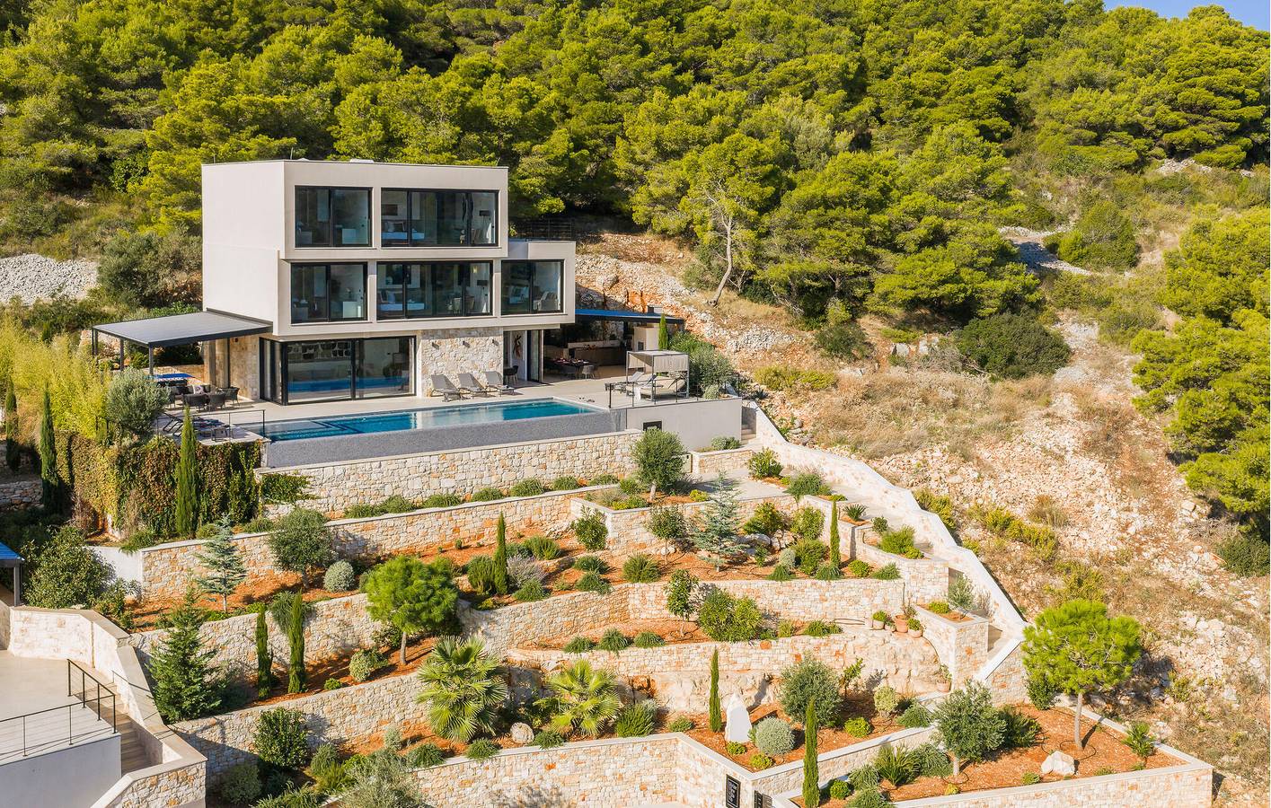 Ferienhaus für 13 Personen mit Whirlpool in Vis Stadt, Vis