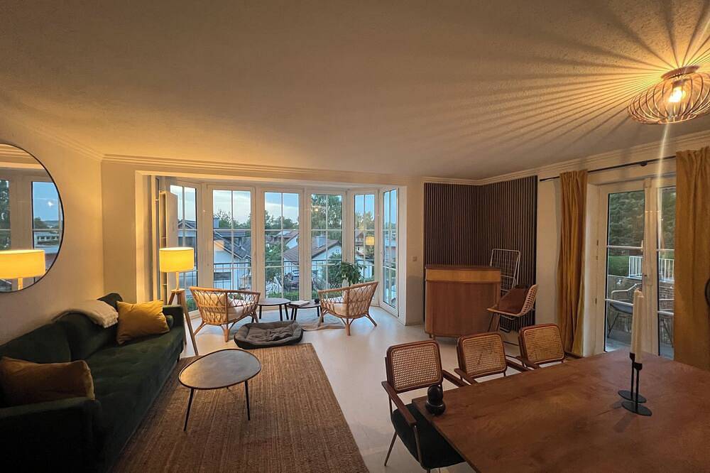 Ganze Wohnung, ღsunset I Lakeview Ammersee I Bbq I Liboria I 5min vom See in Herrsching am Ammersee (Stadt), Herrsching