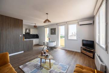 Gîte pour 4 personnes, avec vue et balcon à Port-de-Bouc