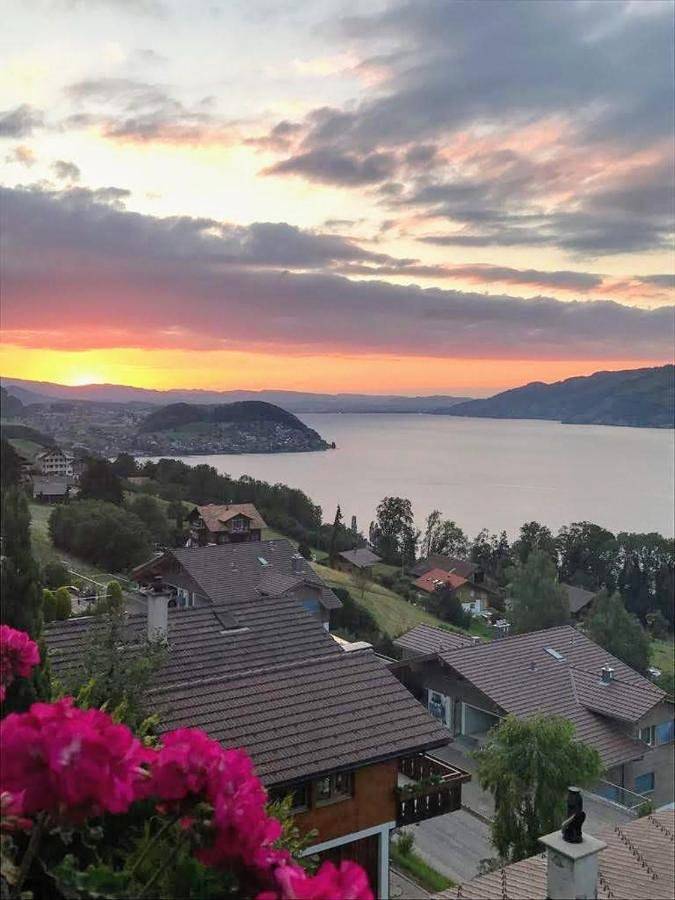 Gîte pour 4 personnes, avec jardin ainsi que vue et vue sur le lac à Krattigen - 2