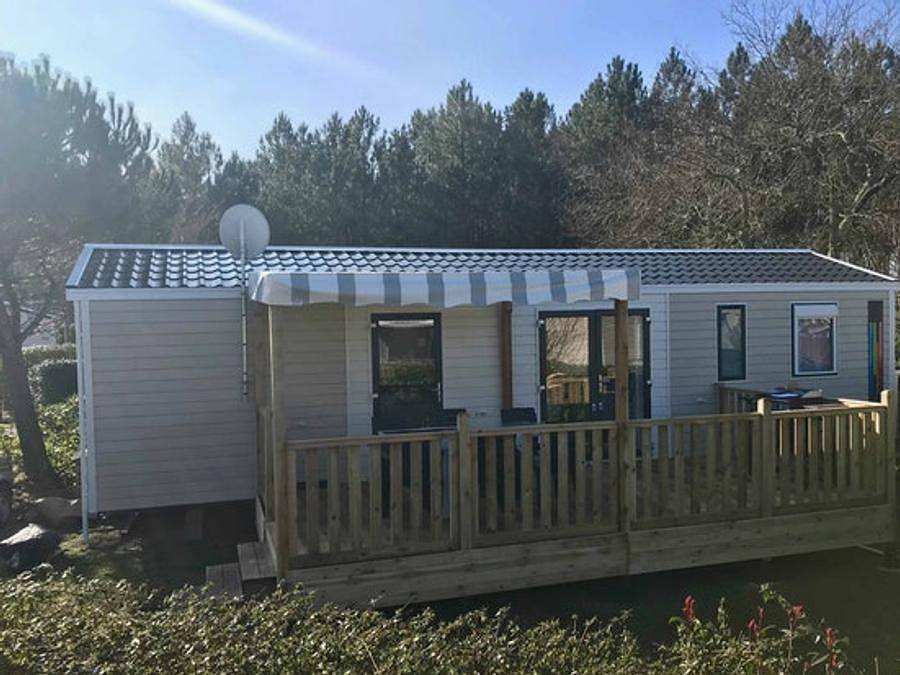 Tour Opérateur et particuliers sur camping La Réserve - Funpass non inclus - Mobilheim 6 personen - Excellence - TV - Clim - Lv - Ll in Gastes, Côte d’Argent