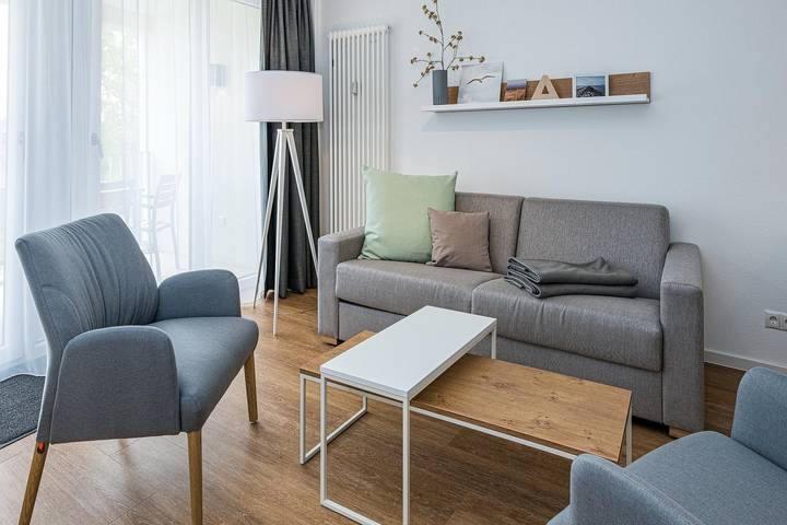 Ferienwohnung für 5 Personen, mit Balkon und Pool sowie Sauna
