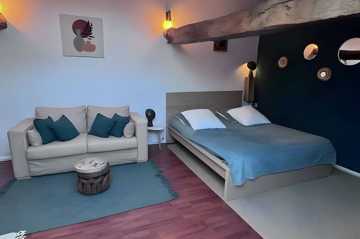 Gîte pour 15 personnes, avec piscine et jardin dans Senozan - 4