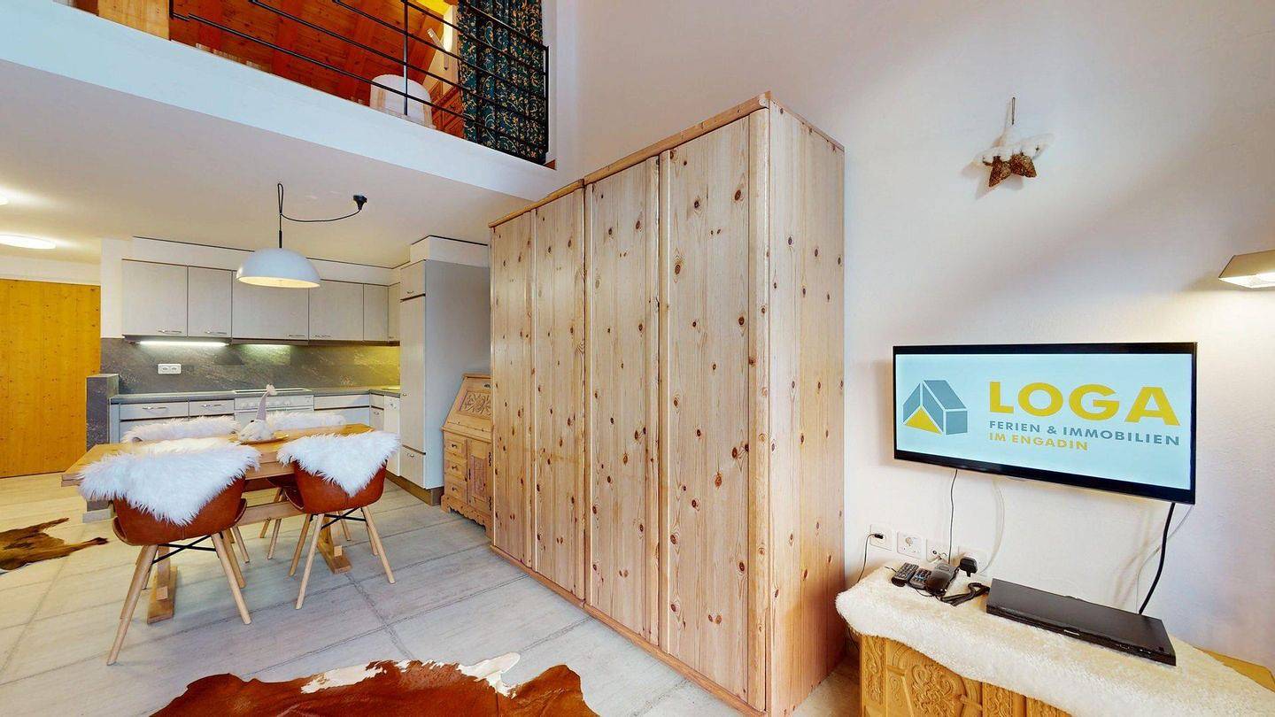 Ganze Wohnung, Ferienwohnung für 2 Personen mit Balkon in Bregaglia, Sankt Moritz