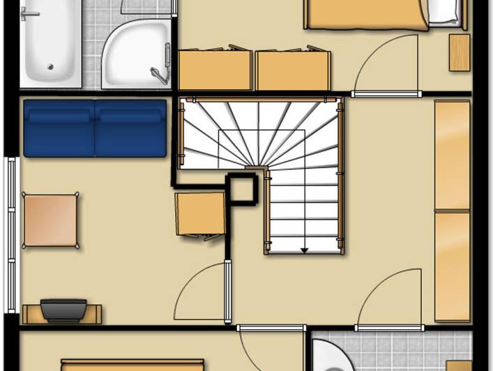 Ferienhaus für 6 Personen, mit Garten und Terrasse sowie Sauna auf Langeoog - 3