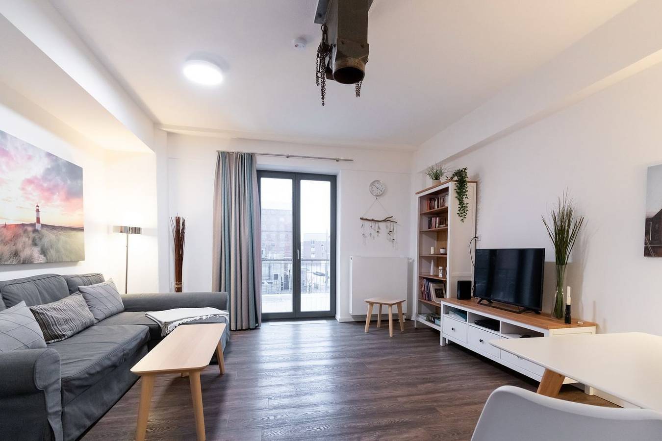 Apartamento entero, Exzellentes Ferienapartment mit Dachterrasse und Strandkorb im Hafen von Wismar in Wismar, North-West Mecklenburg (Wismar region)