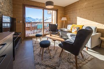 Gîte pour 11 personnes, avec balcon dans La Toussuire