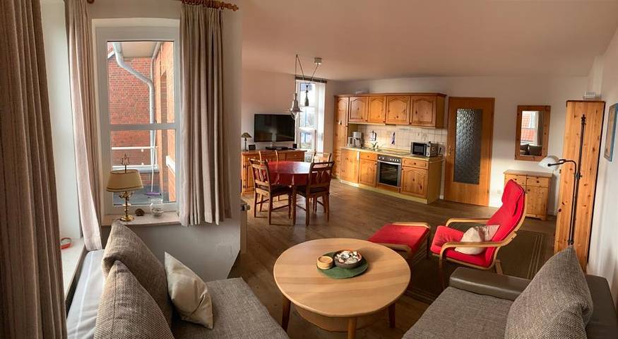 Ferienwohnung für 2 Personen, mit Balkon und Balkon/Terrasse sowie Garten und Seeblick in Wittdün - 4