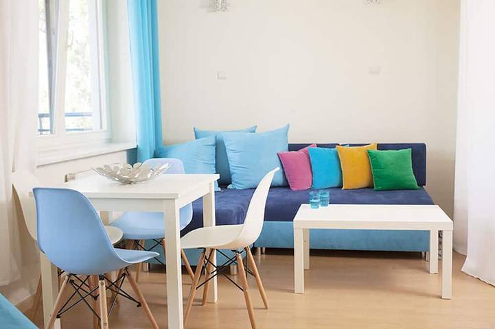 Ferienwohnung für 4 Personen, mit Balkon und Whirlpool sowie Sauna in Warschau