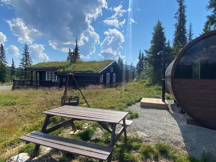 Ferienhaus für 5 Personen, mit Ausblick und Sauna sowie Garten, mit Haustier - 1