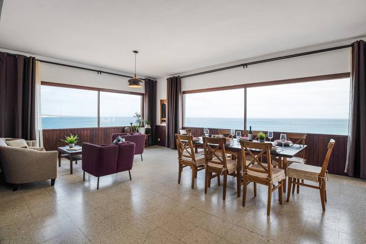 Ferienvilla 'Playa Marina Eco Beach' mit Meerblick, Gemeinschaftspool und Wlan in Haría, Lanzarote