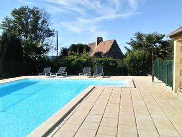 Cottage pour 4 personnes, avec piscine et jardin, animaux acceptés à Daglan