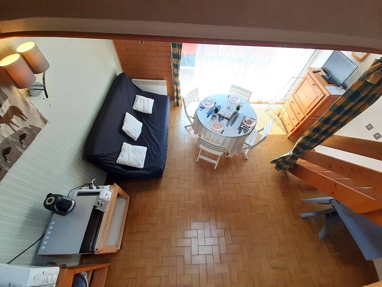 Ganze Wohnung, Gemütliche T2-Wohnung mit Balkon, 6 Schlafplätze, 1*, Skiraum, Saint-Lary-Soulan in Vignec, Nationalpark Pyrenäen